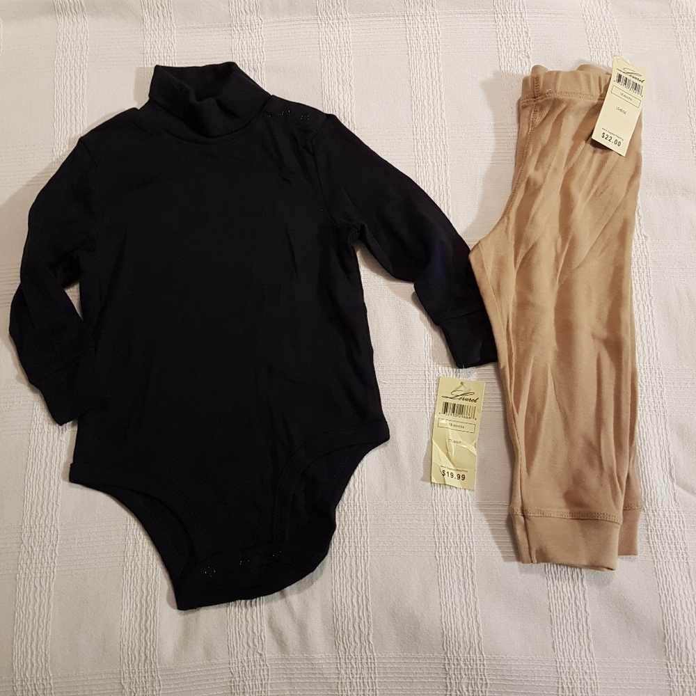 Leveret boys 18 months diaper shirt & pants